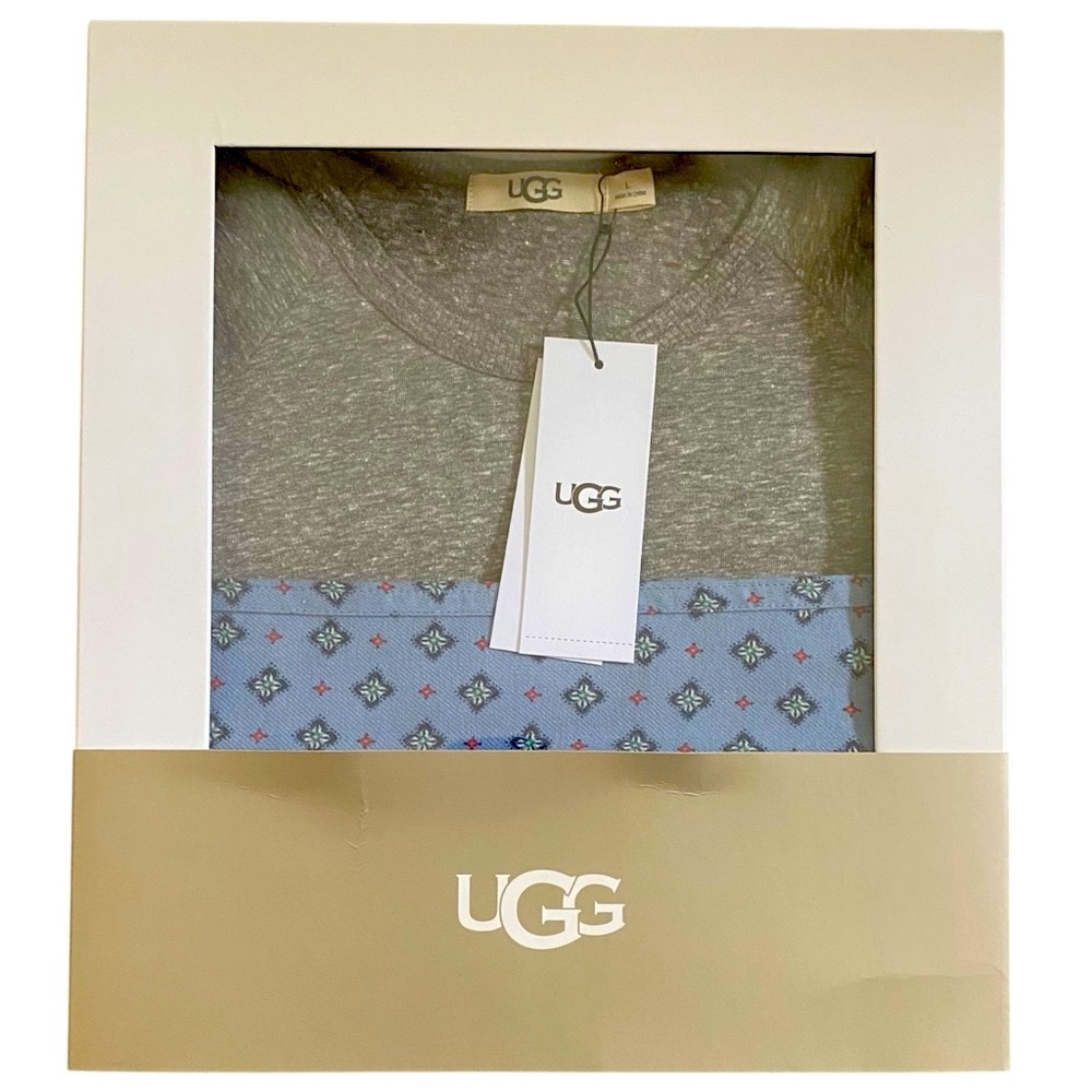 UGG Men’s Steiner Long Sleeve Shirt & Pants Pajamas Gift Set Christmas Size L